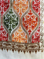 Kashmiri embroidered Scarf | Handcrafted Luxury Shawl & Stole – Famaza Couture