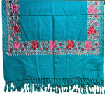 Kashmiri Embroidered Pashmina Scarf/Shawl | Luxurious Aari Work – Famaza Couture