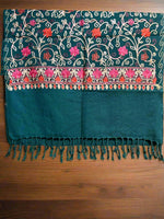 All-over Kashmiri Embroidered Pashmina Scarf/Stole/Shawl