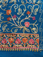 All-over Kashmiri Embroidered Pashmina Scarf/Stole/Shawl