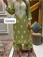 Chikankari - Palazzo set - Kurta/Shirt/Top with Trousers