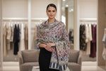 Woollen multicolour printed pashmina shawl by famaza couture. 