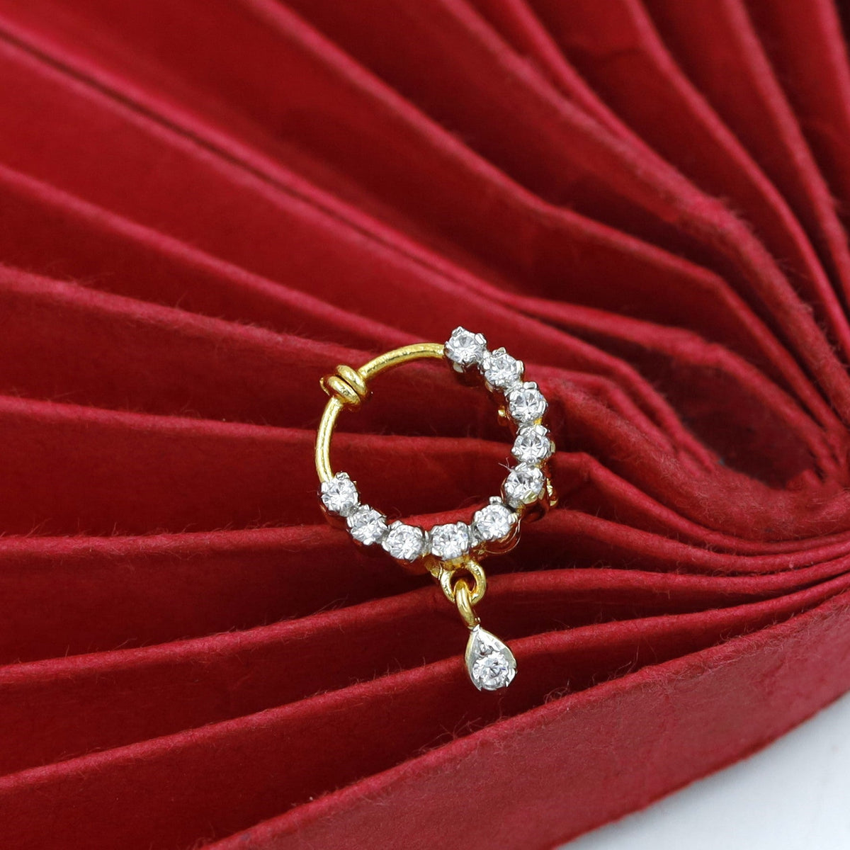 Aaradhya clip-on Nath gold and silver variants