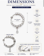 Aaradhya American Diamond clip-on Nath size and measurements