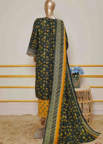 All Over Printed Pakistani Khaddar 3Pc Dress for Winter Eid Collection