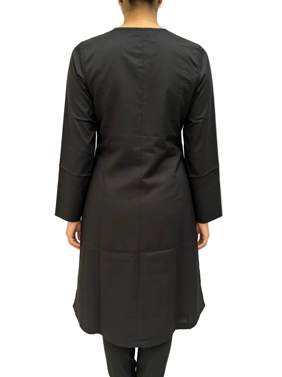 black kiladar kurti rear view