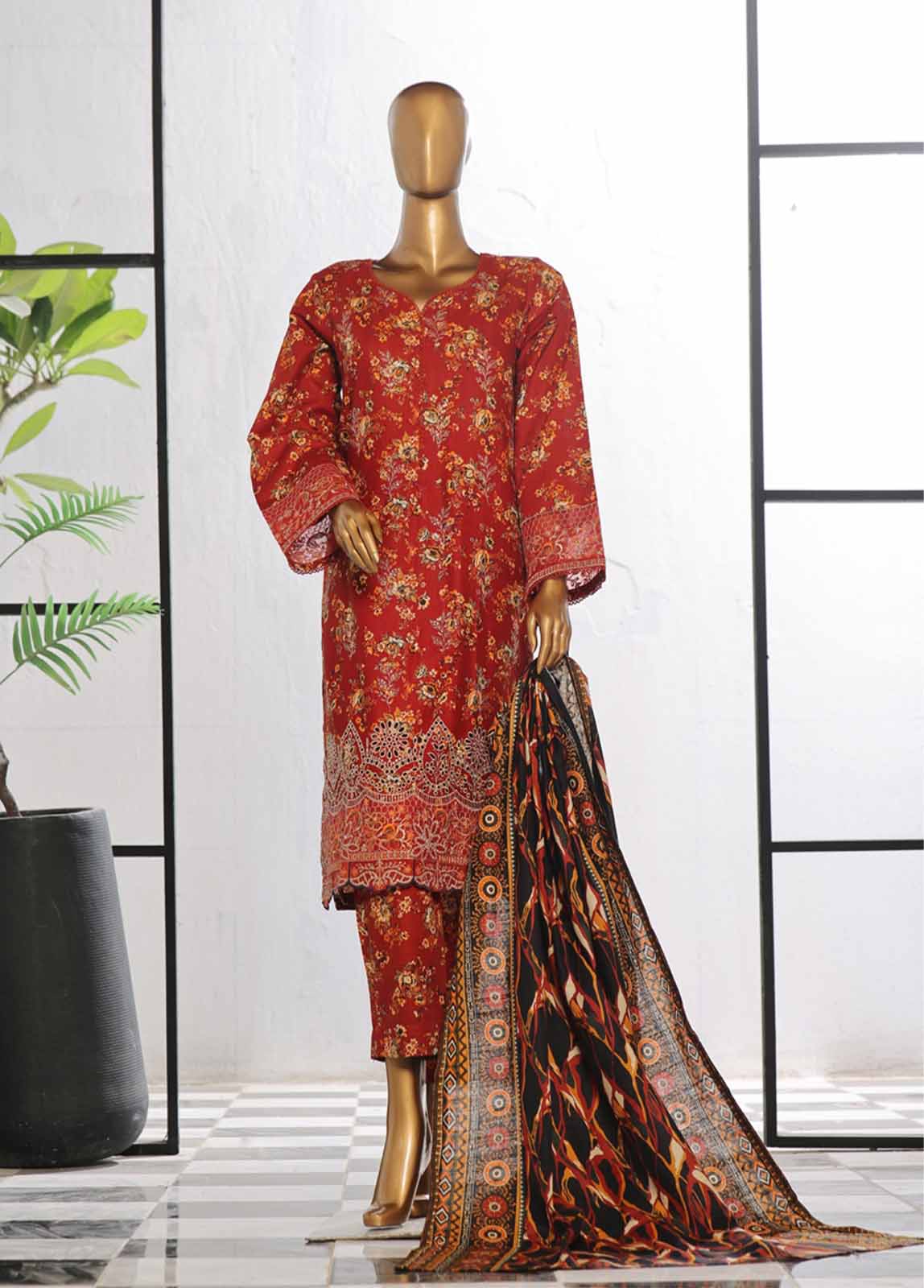 Chikankari Style Pakistani Khaddar Winter Dress for Eid UK