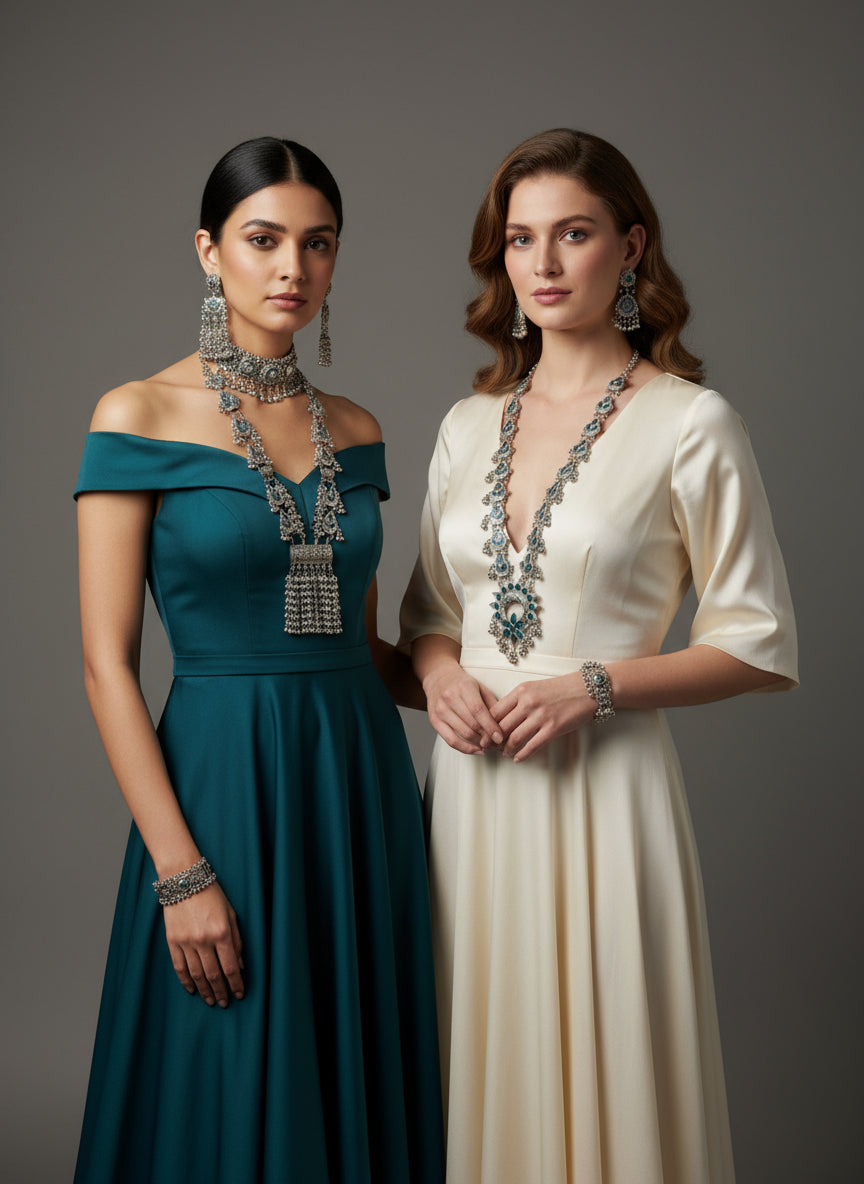 Collection of these oxidised jewellery sets 