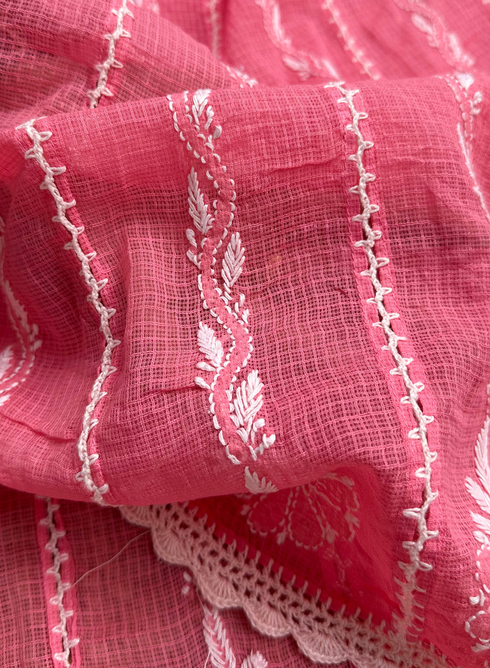 hot pink kota doriya duppata focused famaza couture 