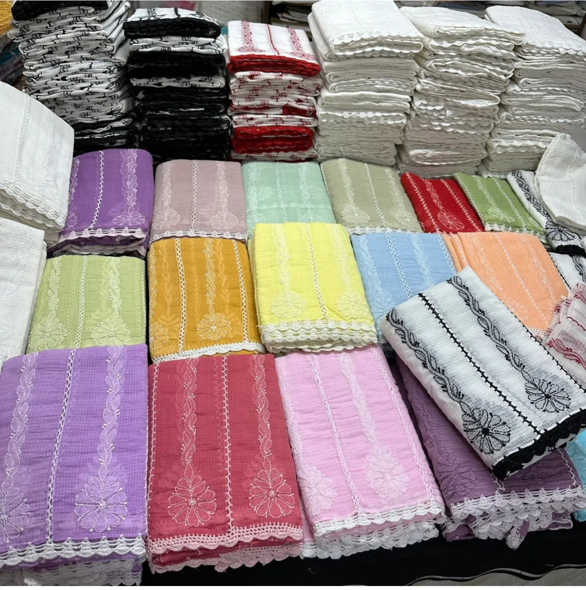 Chikankari kota duppata stock 