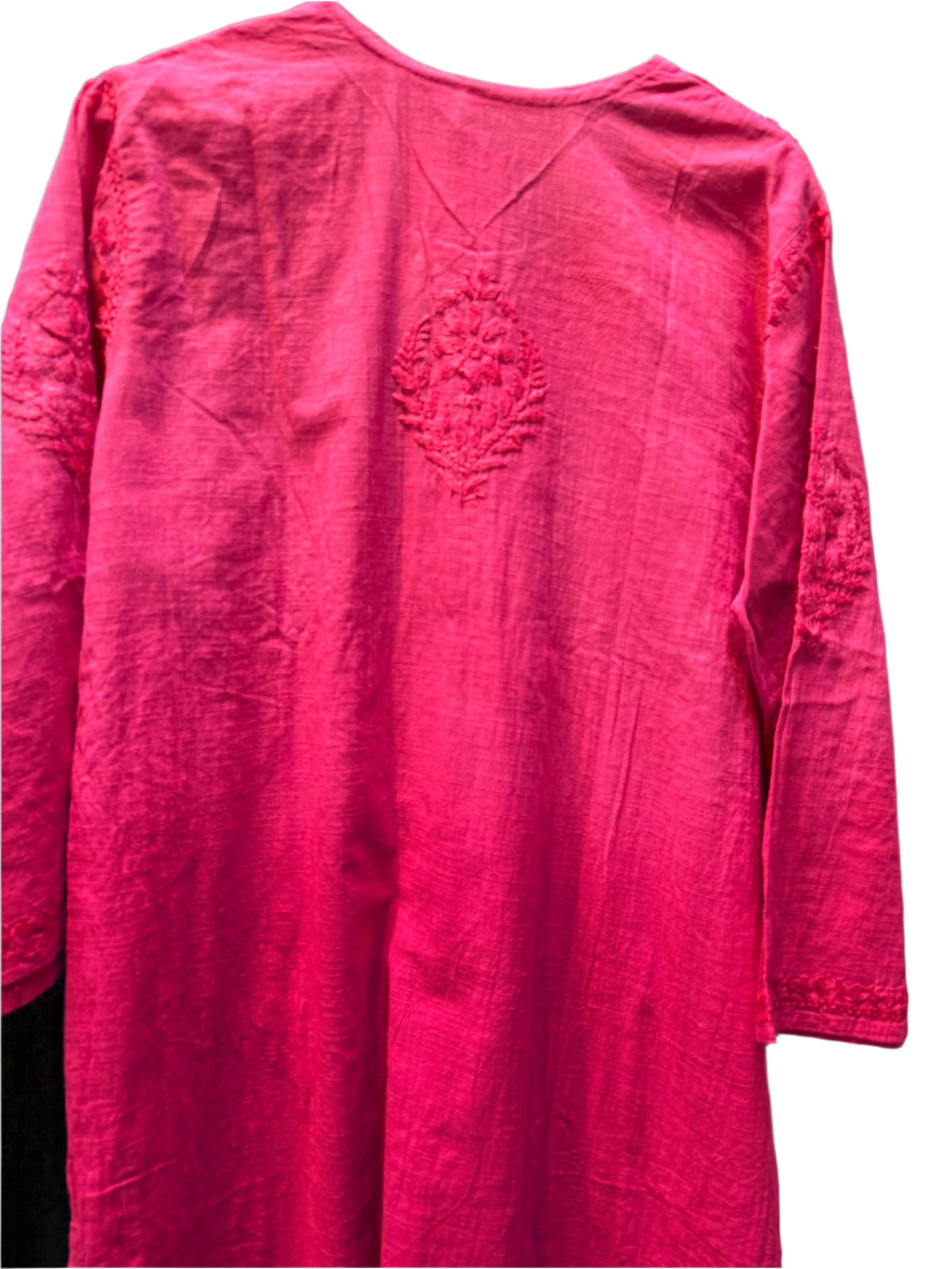 cotton kurti with Chikankari embroidery