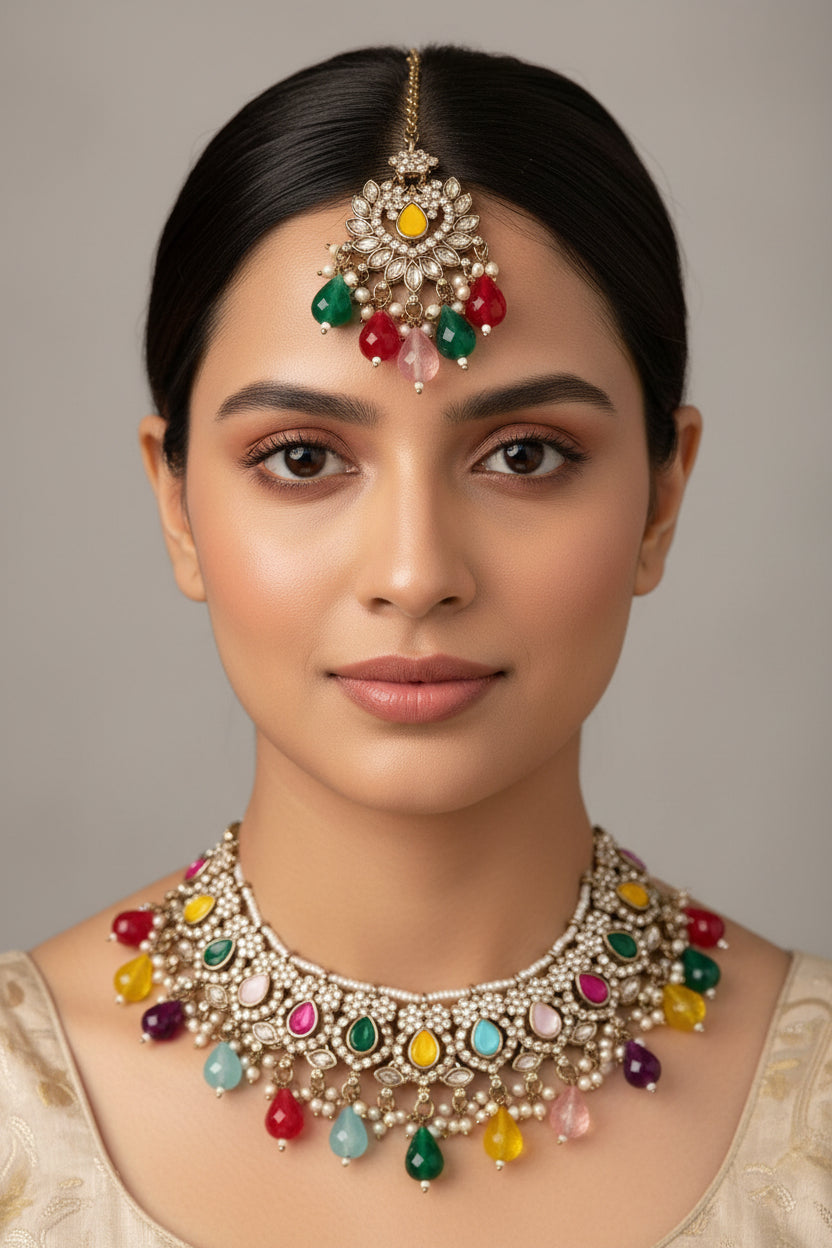multicolour-bead-necklace-indian-jewellery-uk