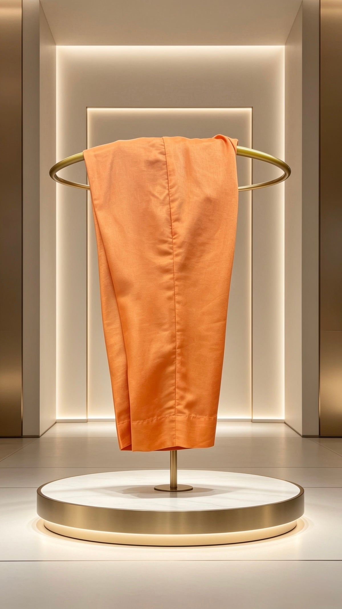 original raw silk trousers. 