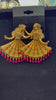 Dancing dolls earrings in Antique Gold