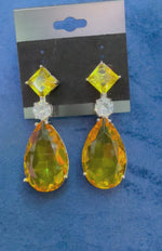 The Solstice 18K Gold Plated Diamond Statement Earrings