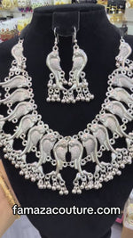 The Rekha Oxidised German Silver Jewellery Set