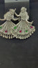 Dancing dolls earrings in German Silver by Famaza Couture 
