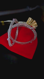 AD Bangle – Luxury Square-Cut Cluster Bracelet for Women