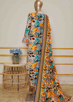 rear view of multicoloured High quality breathable khaddar cloth used in Pakistani Eid dress
