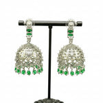 the rear view of the American diamond jhumkey 